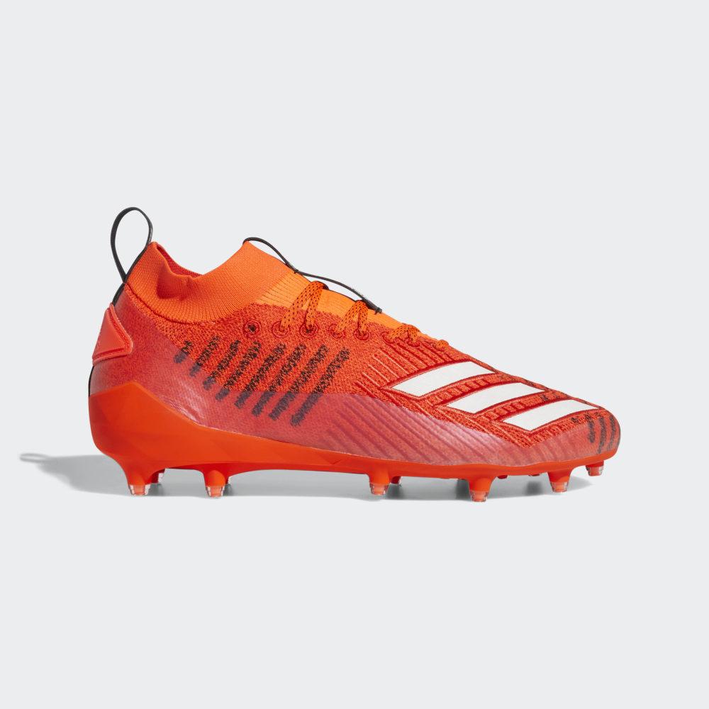 Ghete Fotbal Adidas Adizero 8.0 Primeknit Barbati Romania - Rosii/Albi/Negrii D97021
